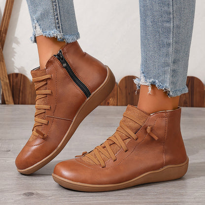 Bottines courtes montantes pour femmes – style décontracté